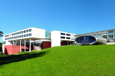 Teil des Gebäudekomplexes der FH OÖ Campus Hagenberg